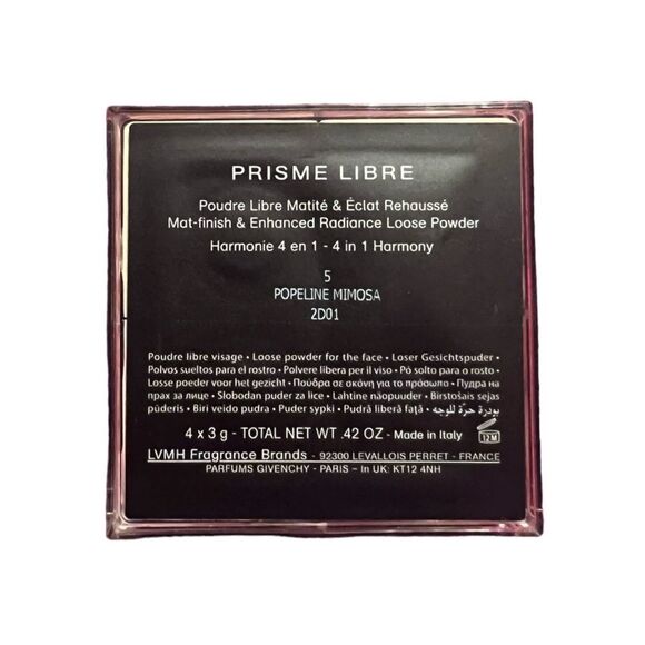 Givenchy Prisme Libre Mat-Finished Loose Powder In 5 Popeline Mimosa Old Formula - Picture 3 of 9